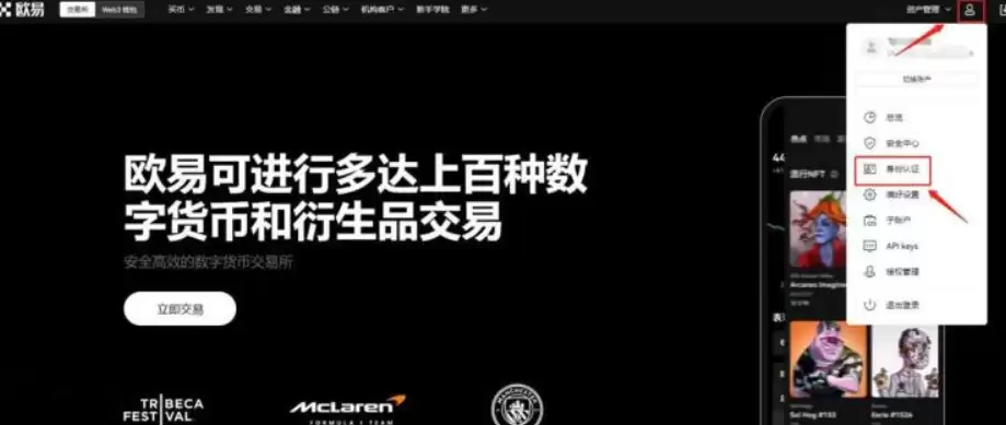 进入身份认证页面