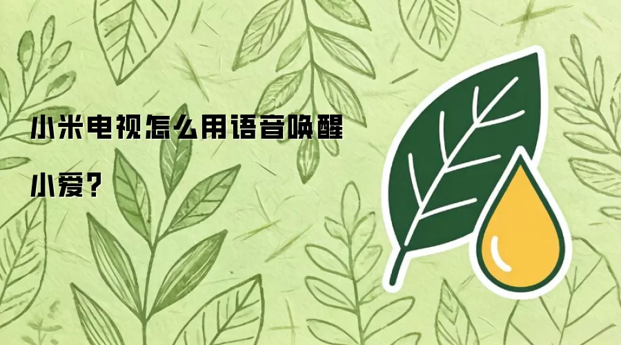 小米电视怎么用语音唤醒小爱？