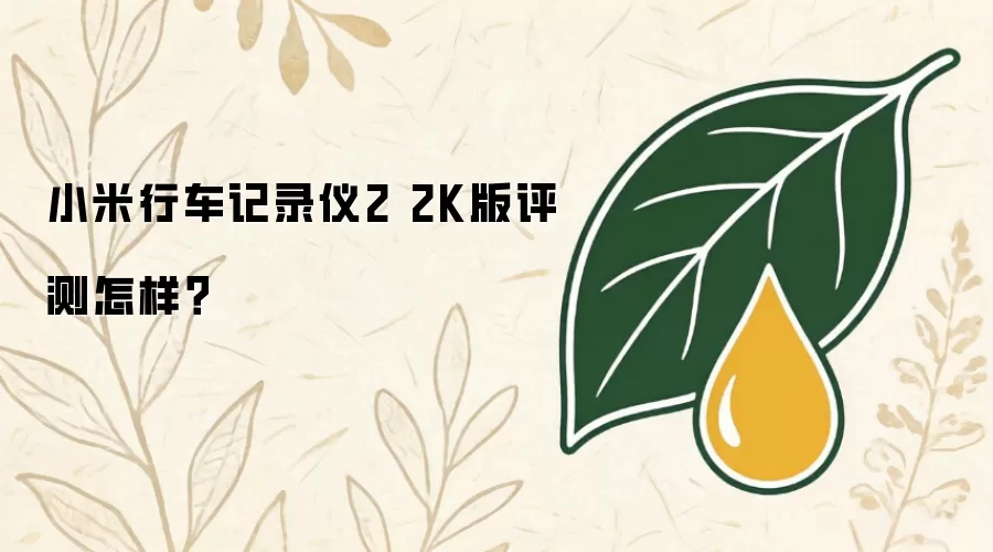小米行车记录仪2 2K版评测怎样？