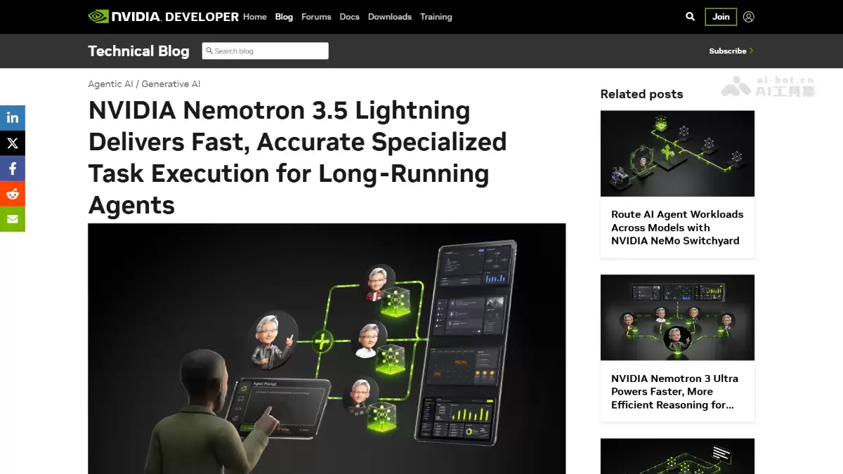 Nemotron 3.5 Lightning – 英伟达开源的 MoE 模型