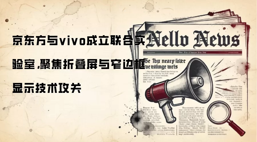 京东方与vivo成立联合实验室，聚焦折叠屏与窄边框显示技术攻关