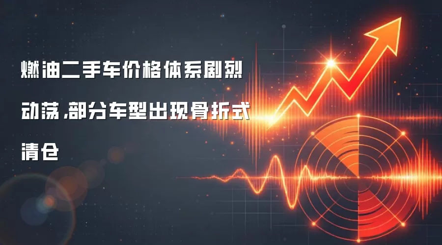 燃油二手车价格体系剧烈动荡，部分车型出现骨折式清仓