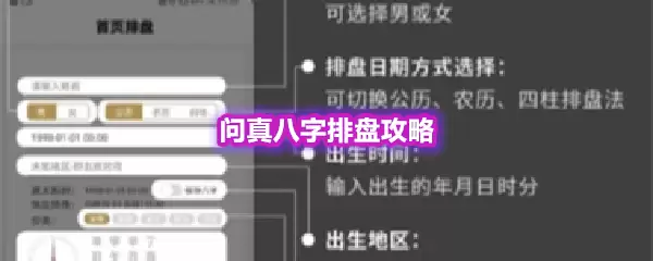 问真八字排盘攻略