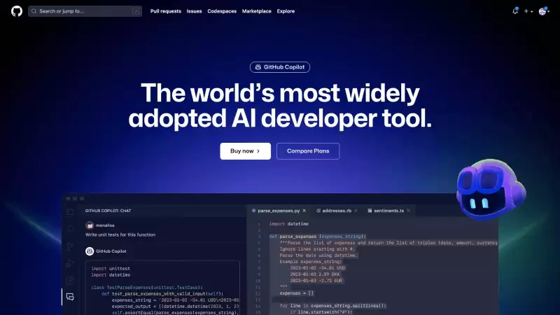 GitHub Copilot-由GitHub与OpenAI合作开发的智能编程工具