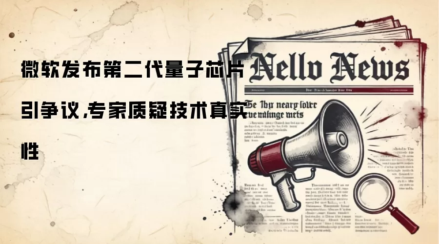 微软发布第二代量子芯片引争议，专家质疑技术真实性