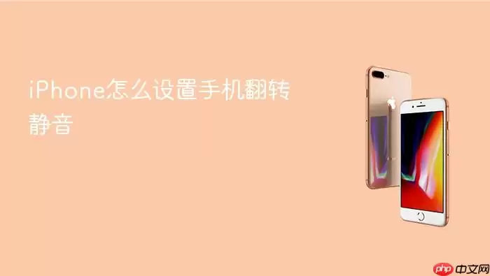 iPhone怎么设置手机翻转静音