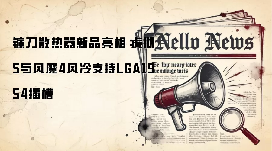 镰刀散热器新品亮相：虎彻5与风魔4风冷支持LGA1954插槽