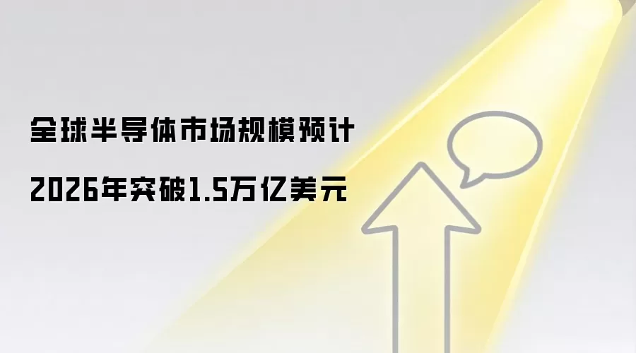 全球半导体市场规模预计2026年突破1.5万亿美元