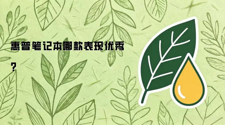 惠普笔记本哪款表现优秀？