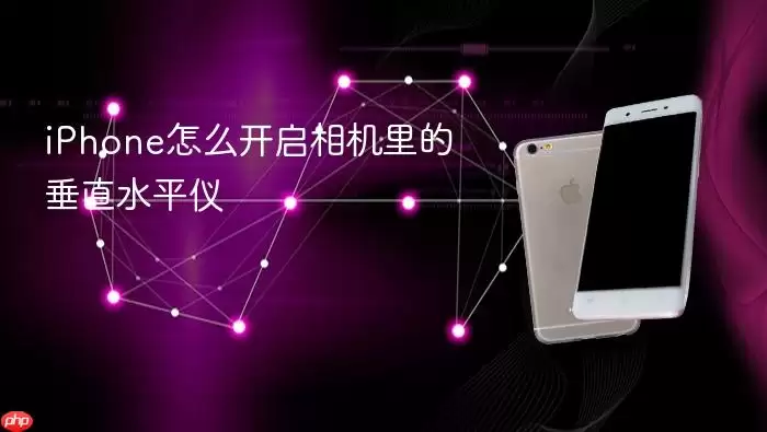 iPhone怎么开启相机里的垂直水平仪