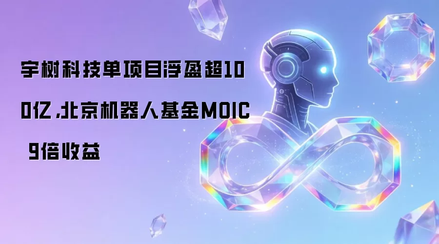 宇树科技单项目浮盈超100亿，北京机器人基金MOIC 9倍收益