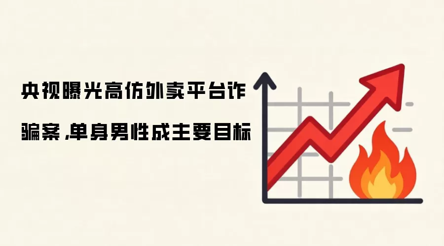 央视曝光高仿外卖平台反诈案，单身男性成主要目标