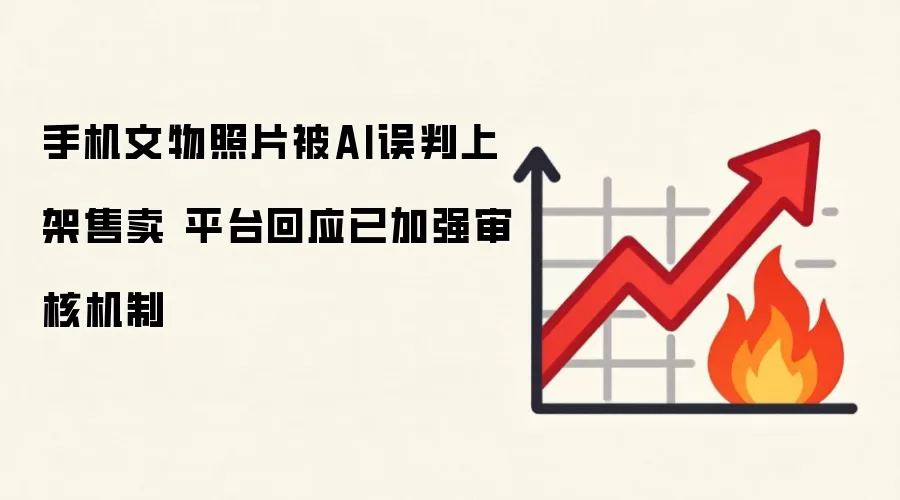 手机文物照片被AI误判上架售卖 平台回应已加强审核机制
