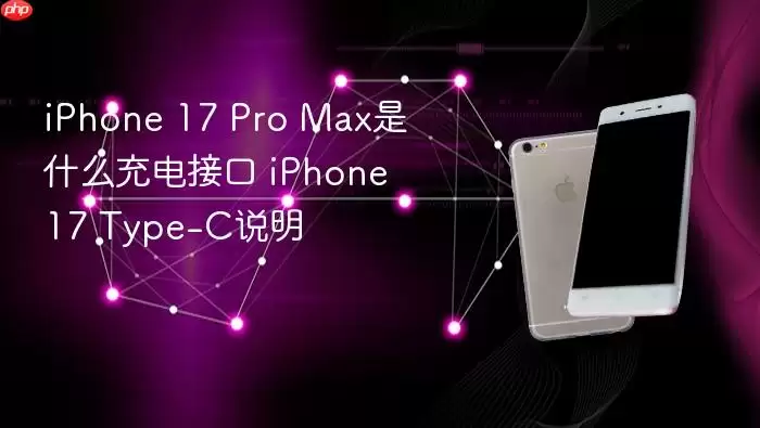 iPhone 17 Pro Max是什么充电接口 iPhone 17 Type-C说明