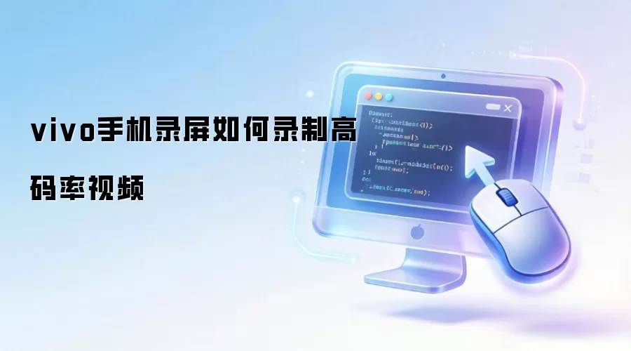 vivo手机录屏如何录制高码率视频