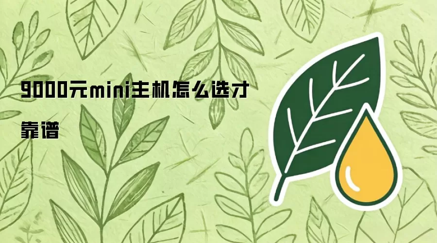9000元mini主机怎么选才靠谱